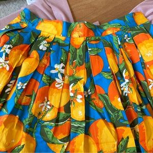 Orange circle skirt retro 🍊